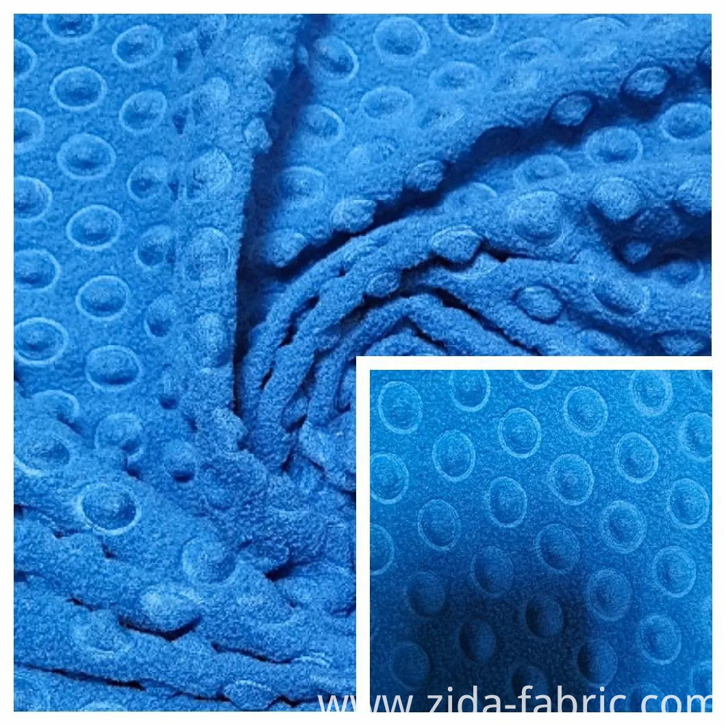 100% Polyester Polar Fleece with Embossed Fabric